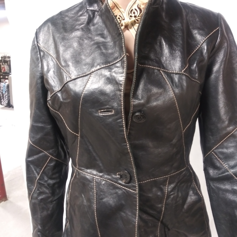 Stylish leather jacket